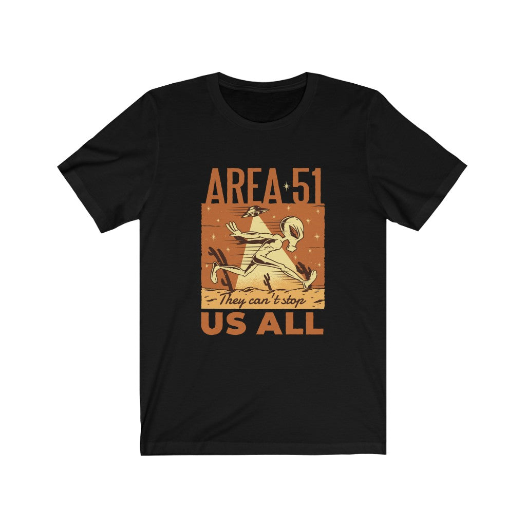 Gift for Alien UFO Fan Area 51 Running UFO TShirt-Express Your Love Gifts