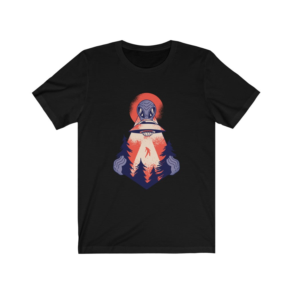 Gift for Alien UFO Fan Forest Alien UFO TShirt-Express Your Love Gifts