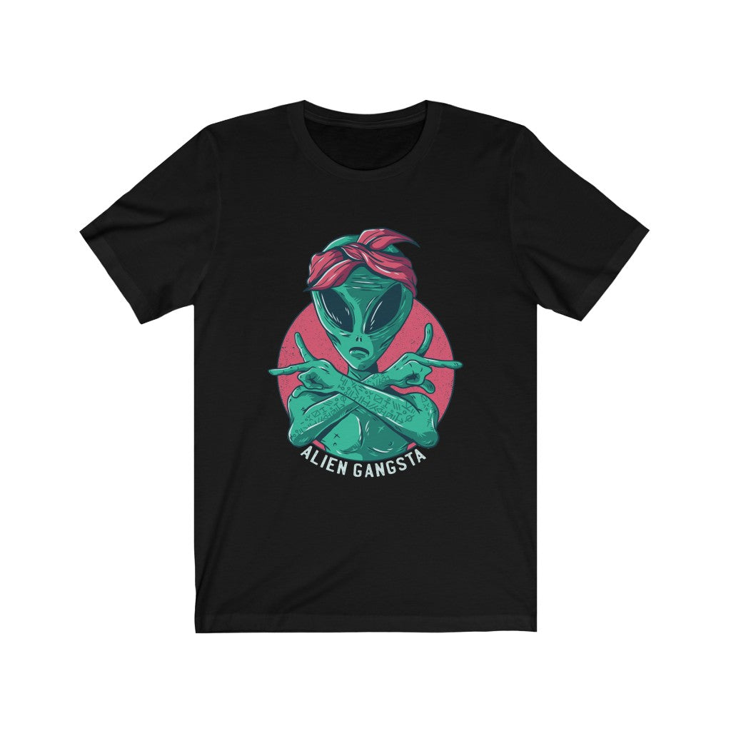 Gift for Alien UFO Fan Gangsta Alien UFO TShirt-Express Your Love Gifts