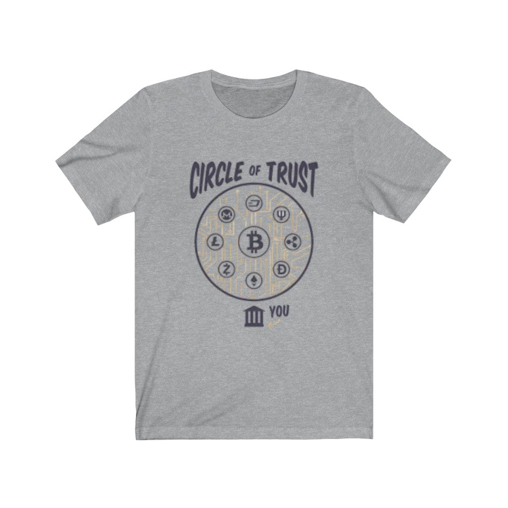 Gift For Trader Circle of Trust Cryptocurrency Men's TShirt-Express Your Love Gifts