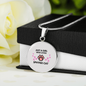 Gil loves Sphynx Cat White Circle Necklace Stainless Steel or 18k Gold 18-22-Express Your Love Gifts