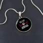 Girl American Shorthair Cat Circle Necklace Stainless Steel or 18k Gold 18-22"-Express Your Love Gifts