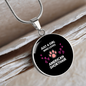 Girl American Shorthair Cat Circle Necklace Stainless Steel or 18k Gold 18-22"-Express Your Love Gifts