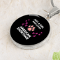 Girl American Shorthair Cat Circle Necklace Stainless Steel or 18k Gold 18-22"-Express Your Love Gifts