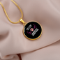 Girl American Shorthair Cat Circle Necklace Stainless Steel or 18k Gold 18-22"-Express Your Love Gifts