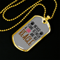Girl and Beagle Necklace Stainless Steel or 18k Gold Dog Tag 24" Chain-Express Your Love Gifts
