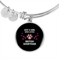 Girl British Shorthair Cat Bracelet Stainless Steel or 18k Gold Circle Bangle-Express Your Love Gifts