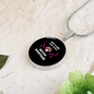 Girl British Shorthair Cat Circle Necklace Stainless Steel or 18k Gold 18-22"-Express Your Love Gifts