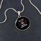 Girl British Shorthair Cat Circle Necklace Stainless Steel or 18k Gold 18-22"-Express Your Love Gifts