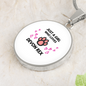 Girl Devon Rex Cat White Circle Necklace Stainless Steel or 18k Gold 18-22-Express Your Love Gifts