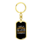Girl Loves A Carpenter Swivel Keychain Woodworker Dog Tag Stainless Steel or 18k Gold-Express Your Love Gifts