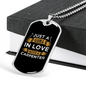 Girl Loves A Carpenter Woodworker Dog Tag Stainless Steel or 18k Gold W 24"-Express Your Love Gifts