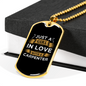 Girl Loves A Carpenter Woodworker Dog Tag Stainless Steel or 18k Gold W 24"-Express Your Love Gifts