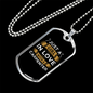 Girl Loves A Carpenter Woodworker Dog Tag Stainless Steel or 18k Gold W 24"-Express Your Love Gifts