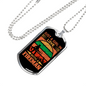 Girl Loves A Fireman Firefighter Gift Stainless Steel or 18k Gold Dog Tag 24" Chain-Express Your Love Gifts