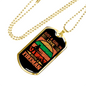Girl Loves A Fireman Firefighter Gift Stainless Steel or 18k Gold Dog Tag 24" Chain-Express Your Love Gifts