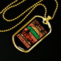 Girl Loves A Fireman Firefighter Gift Stainless Steel or 18k Gold Dog Tag 24" Chain-Express Your Love Gifts