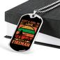 Girl Loves A Fireman Firefighter Gift Stainless Steel or 18k Gold Dog Tag 24" Chain-Express Your Love Gifts