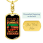 Girl Loves A Fireman Firefighter Keychain Stainless Steel or 18k Gold Dog Tag Keyring-Express Your Love Gifts