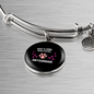 Girl Loves Abyssinian Cat Bracelet Stainless Steel or 18k Gold Circle Bangle-Express Your Love Gifts