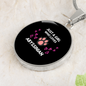 Girl Loves Abyssinian Cat Circle Necklace Stainless Steel or 18k Gold 18-22"-Express Your Love Gifts