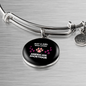 Girl Loves American Shorthair Cat Bracelet Stainless Steel or 18k Gold Circle Bangle-Express Your Love Gifts