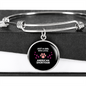 Girl Loves American Shorthair Cat Bracelet Stainless Steel or 18k Gold Circle Bangle-Express Your Love Gifts
