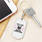 Girl Loves British Cat Shorthair Keychain Stainless Steel or 18k Gold Dog Tag Keyring-Express Your Love Gifts