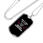 Girl Loves British ShortHair Cat Black Necklace Stainless Steel or 18k Gold Dog Tag 24-Express Your Love Gifts