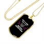 Girl Loves British ShortHair Cat Black Necklace Stainless Steel or 18k Gold Dog Tag 24-Express Your Love Gifts