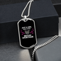 Girl Loves British ShortHair Cat Black Necklace Stainless Steel or 18k Gold Dog Tag 24-Express Your Love Gifts