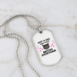 Girl Loves British Shorthair Cat Necklace Stainless Steel or 18k Gold Dog Tag 24" Chain-Express Your Love Gifts