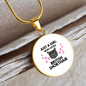 Girl Loves British Shorthair Cat White Circle Necklace Stainless Steel or 18k Gold 18-22-Express Your Love Gifts