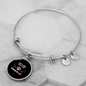 Girl Loves Burmese Cat Bracelet Stainless Steel or 18k Gold Circle Bangle-Express Your Love Gifts