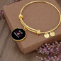 Girl Loves Burmese Cat Bracelet Stainless Steel or 18k Gold Circle Bangle-Express Your Love Gifts