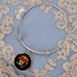 Girl Loves Cat And Math Bracelet Stainless Steel or 18k Gold Circle Bangle-Express Your Love Gifts