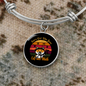 Girl Loves Cat And Math Bracelet Stainless Steel or 18k Gold Circle Bangle-Express Your Love Gifts