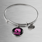Girl Loves Cat Pink Bracelet Stainless Steel or 18k Gold Circle Bangle-Express Your Love Gifts