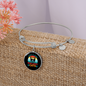 Girl Loves Cats Bracelet Stainless Steel or 18k Gold Circle Bangle-Express Your Love Gifts