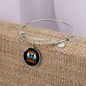 Girl Loves Cats Bracelet Stainless Steel or 18k Gold Circle Bangle-Express Your Love Gifts