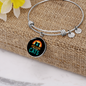 Girl Loves Cute Cats Bracelet Stainless Steel or 18k Gold Circle Bangle-Express Your Love Gifts