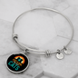 Girl Loves Cute Cats Bracelet Stainless Steel or 18k Gold Circle Bangle-Express Your Love Gifts