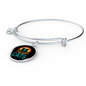 Girl Loves Cute Cats Bracelet Stainless Steel or 18k Gold Circle Bangle-Express Your Love Gifts