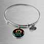 Girl Loves Cute Cats Bracelet Stainless Steel or 18k Gold Circle Bangle-Express Your Love Gifts