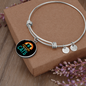 Girl Loves Cute Cats Bracelet Stainless Steel or 18k Gold Circle Bangle-Express Your Love Gifts