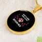 Girl Loves Devon Cat Circle Necklace Stainless Steel or 18k Gold 18-22"-Express Your Love Gifts