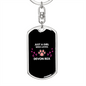 Girl Loves Devon Cat Keychain Stainless Steel or 18k Gold Dog Tag Keyring-Express Your Love Gifts