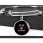 Girl Loves Devon Rex Cat Bracelet Stainless Steel or 18k Gold Circle Bangle-Express Your Love Gifts