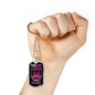 Girl Loves Mechanic Gift Stainless Steel or 18k Gold Dog Tag 24" Chain-Express Your Love Gifts