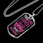 Girl Loves Mechanic Gift Stainless Steel or 18k Gold Dog Tag 24" Chain-Express Your Love Gifts